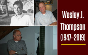 Wesley Thompson, in remembrance