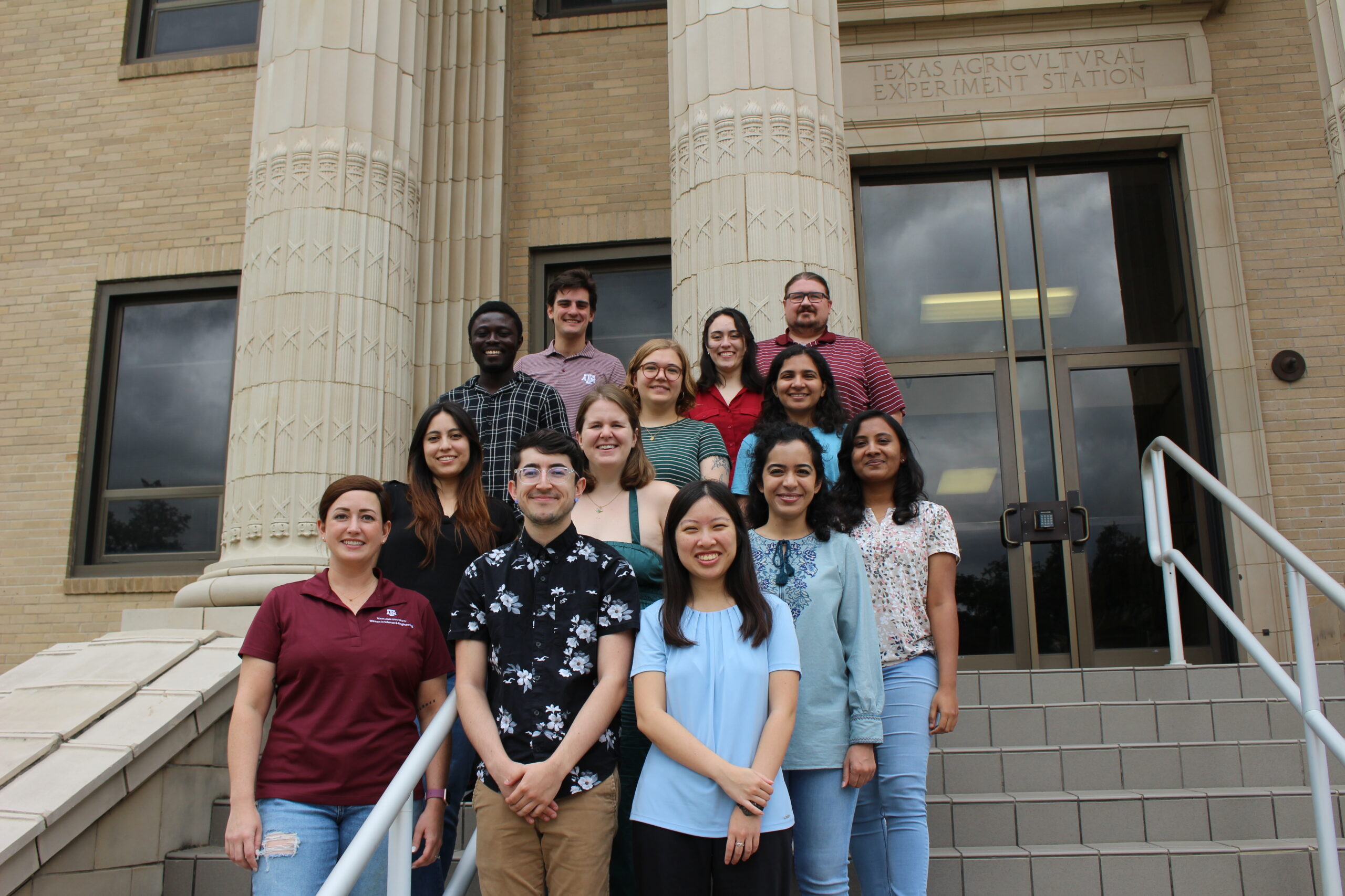 group photo outside butler hall