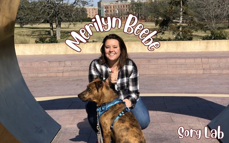 merilyn beebe outside with dog